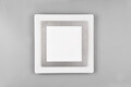 Plafoniera Morgan, TRIO, 45x45x4.2 cm, 46W, 1x SMD, metal, nichel mat/alb