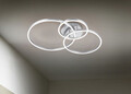Plafoniera Winona, TRIO, 78x60x11.5 cm, 28W / 10W, 2x SMD, metal, nichel mat