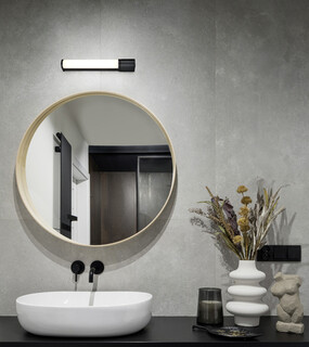 41.5x5.5 cm, Negru mat;Alb