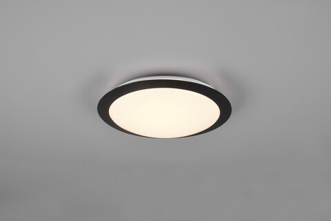 Plafoniera Umberto, TRIO, 29x8 cm, 12W, 1x SMD, plastic, negru mat