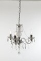 Candelabru Luster, RL, 46x150 cm, 40W, 3x E14, metal, argintiu