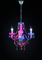 Candelabru Luster, RL, 46x150 cm, 40W, 3x E14, metal, multicolor