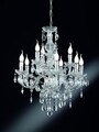 Candelabru Luster, RL, 61x192 cm, 40W, 9x E14, metal, argintiu