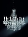 Candelabru Luster, RL, 76x165 cm, 40W, 10x E14, metal, argintiu