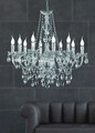 Candelabru Luster, RL, 76x165 cm, 40W, 10x E14, metal, argintiu