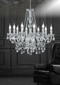 Candelabru Luster, RL, 76x165 cm, 40W, 10x E14, metal, argintiu