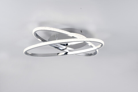 Plafoniera Lane, RL, 58x58x9 cm, 27W, 1x SMD, metal, argintiu