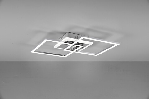 Plafoniera Venida, RL, 57.5x35.5x7.5 cm, 25W, 1x SMD, metal, argintiu