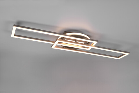 Plafoniera Twister, RL, 90.5x24.5x8.5 cm, 30W, 1x SMD, metal, nichel mat
