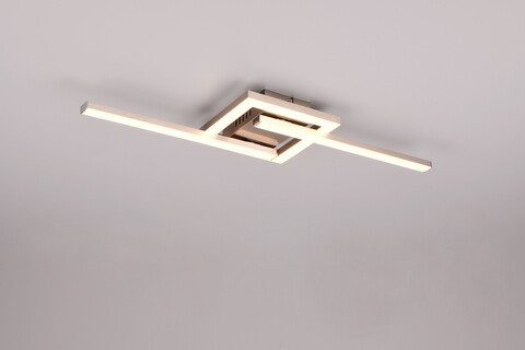 Plafoniera Viale, RL, 54.4x16x5 cm, 17W, 1x SMD, metal, nichel mat