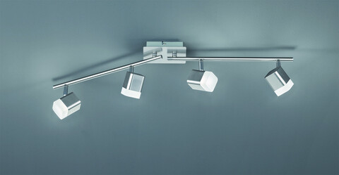 Plafoniera Roubaix, RL, 78x9x14.5 cm, 3.5W, 4x SMD, metal, nichel mat