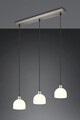 Lustra Molly, RL NOW, 60x12x150 cm, 10W, 3x E14, metal, nichel mat/alb