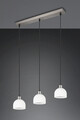 Lustra Molly, RL NOW, 60x12x150 cm, 10W, 3x E14, metal, nichel mat/alb