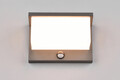 Aplica de perete pentru exterior cu senzor Nestos, TRIO, 23x15 cm, 13W, 1x SMD, aluminiu, antracit