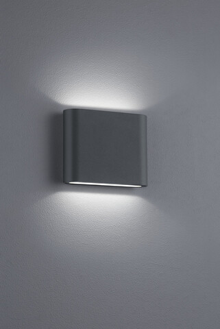 Aplica de perete pentru exterior Thames II, TRIO, 11.5x9 cm, 2.5W, 1x SMD, aluminiu, antracit