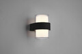Aplica de perete rotunda pentru exterior Molina, RL, 9.6x13.2 cm, 4.6W, 2x SMD, aluminiu, antracit/transparent