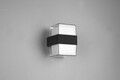 Aplica de perete patrata pentru exterior Molina, RL, 9.6x13.2 cm, 4.6W, 1x SMD, aluminiu, antracit/transparent