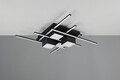 Plafoniera Roger, TRIO, 70x70x11.5 cm, 35W, 1x SMD, metal, negru mat