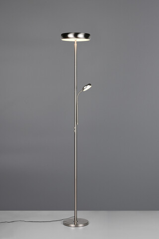 Lampadar Palermo, RL, 28x183 cm, 5W / 18W, 2x SMD, metal, nichel mat