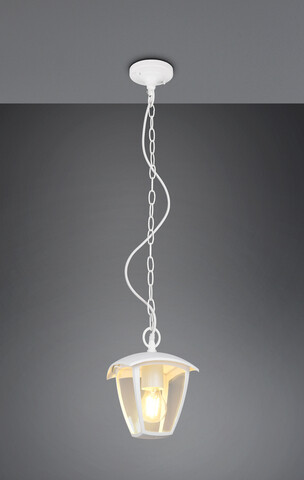 Lampa de gradina Venta, TRIO, 17x17x82 cm, 10W, 1x E27, aluminiu, alb mat