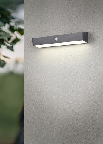 Aplica de perete pentru exterior Silves, RL, 30.3x9.5x6 cm, 6W, 1x SMD, plastic, negru