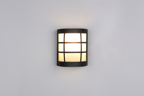 Aplica de perete pentru exterior Sintra, RL, 14x10.5x16.5 cm, 25W, 1x E27, inox, negru mat