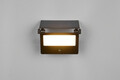 Aplica de perete pentru exterior cu senzor Moura, RL, 20.5x15.5x17.5 cm, 18W, 1x SMD, aluminiu, negru mat