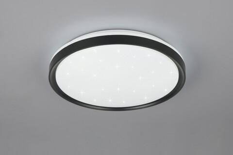 Plafoniera Solit, RL, 39x7 cm, 14W, 1x SMD, plastic, negru mat