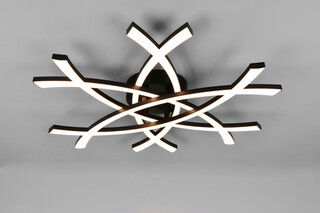 62x59x9 cm, Negru mat