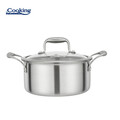 Semioala cu capac Atomic3, Cooking by Heinner, 20x10 cm, 2.8 L, inox/sticla, argintiu