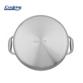 Semioala cu capac Atomic3, Cooking by Heinner, 24x12 cm, 5 L, inox/sticla, argintiu
