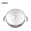 Cratita cu capac Atomic3, Cooking by Heinner, 26x7 cm, 3.5 L, inox/sticla, argintiu
