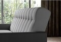 Canapea extensibila 3 locuri ELTAP, Garett, 212x85x90 cm, lemn/poliester, gri deschis/gri inchis