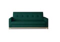 Canapea extensibila 3 locuri ELTAP, Selene, 216x104x93 cm, lemn/poliester, verde inchis/natur
