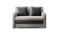 Canapea extensibila 2 locuri ELTAP, Ario, 130x103x85 cm, lemn/poliester, gri deschis/gri inchis