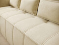 Canapea extensibila 3 locuri ELTAP, Weltton, 242x106x94 cm, lemn/poliester, bej deschis
