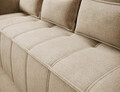 Canapea extensibila 3 locuri ELTAP, Weltton, 242x106x94 cm, lemn/poliester, bej inchis