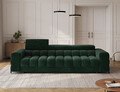 Canapea extensibila 3 locuri ELTAP, Festello, 260x100x96 cm, lemn/poliester, verde inchis