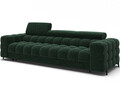Canapea extensibila 3 locuri ELTAP, Festello, 260x100x96 cm, lemn/poliester, verde inchis