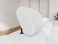 Canapea extensibila 3 locuri ELTAP, Festello, 260x100x96 cm, lemn/poliester, alb