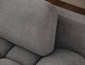 Canapea extensibila 2 locuri ELTAP, Guavio, 210x77x97 cm, lemn/poliester, gri inchis