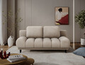 Canapea extensibila 2 locuri ELTAP, Guavio, 210x77x97 cm, lemn/poliester, bej inchis
