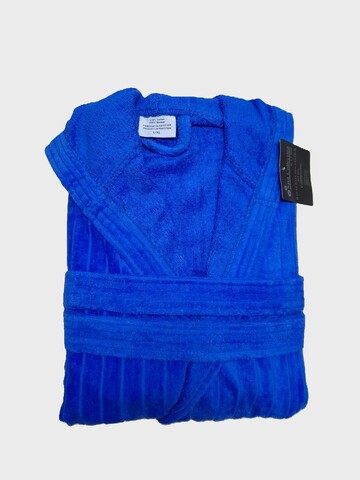 Halat de baie cu gluga, ET 2000 IMPEX, S/M, bumbac, albastru