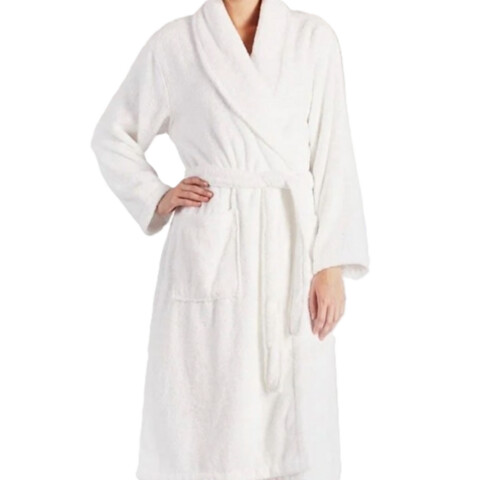 Halat de baie ET 2000 IMPEX, L/XL, 450 gr, bumbac, alb