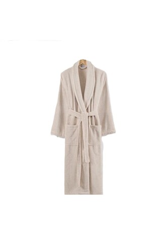 Halat de baie Terry, ET 2000 IMPEX, L/XL, bumbac, bej