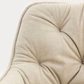 Scaun Fussy, Homla, 63x57x84 cm, metal/poliester, bej