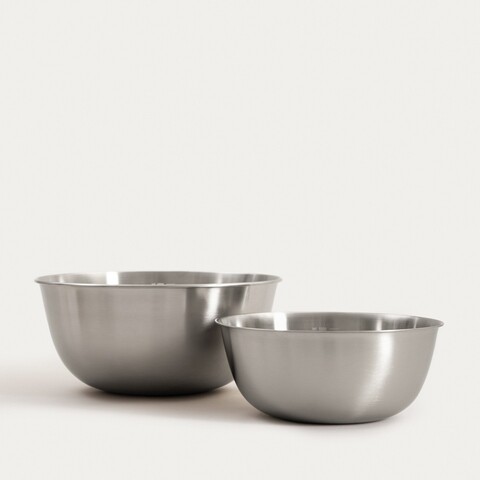 Set 2 boluri Ontario, Homla, 22 cm / 27.5 cm, inox, argintiu