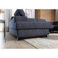 Coltar extensibil dreapta 4 locuri ELTAP, Esc-48, Escada, 336x200x92 cm, lemn/poliester, negru