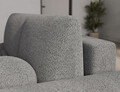 Coltar extensibil dreapta 3 locuri ELTAP, Vittario, 227x170x95 cm, lemn/poliester, gri inchis