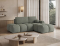 Coltar extensibil dreapta 3 locuri ELTAP, Vittario, 227x170x95 cm, lemn/poliester, verde olive